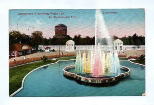 Künstler Ak Ostdeutsche Ausstellung Posen 1911 Der Oberschlesische Turm