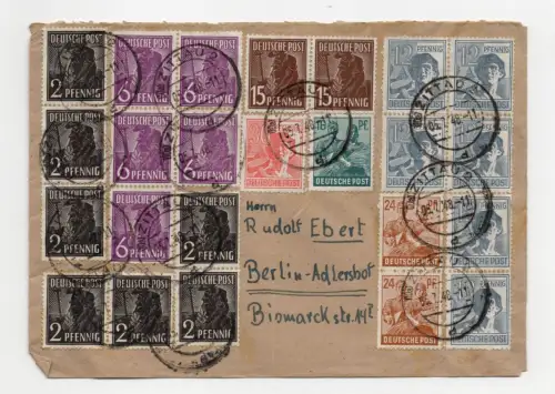Brief 1948 Zittau nach Berlin Adlershof