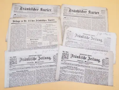Fränkischer Kurier und Fränkische Zeitung 1866 bis 1870