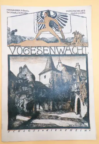 Vogesenwacht No 3 Jahrgang 1916 Zeitung 1 Wk Vogesen Eberle
