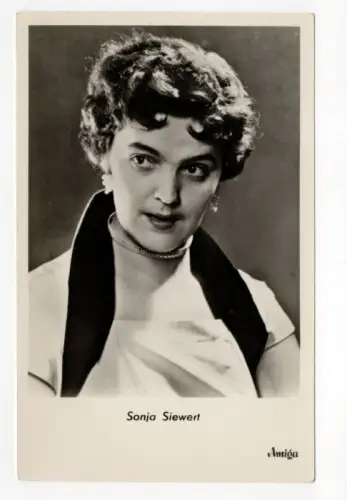 Ak Sonja Siewert Schauspielerin Amiga DDR 1955