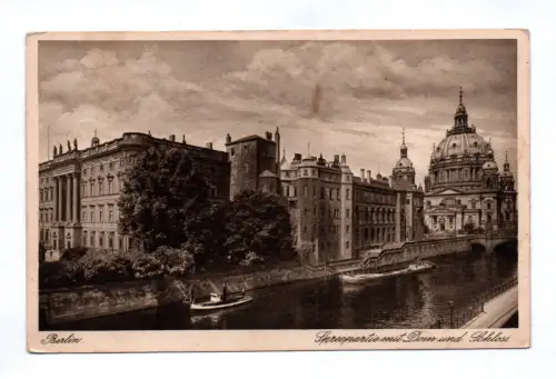 Ak Berlin Dom und Schloss 1935 Spreepartie