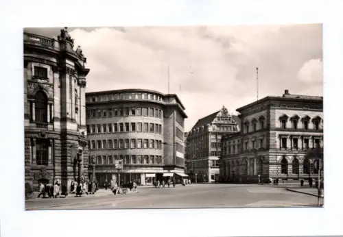 Foto Ak Messestadt Leipzig Eingang zur Petersstraße 1959