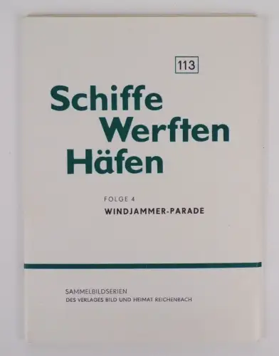 Schiffe Werften Häfen Folge 4 Windjammer Parade Sammelbildserie Ak Postkarten