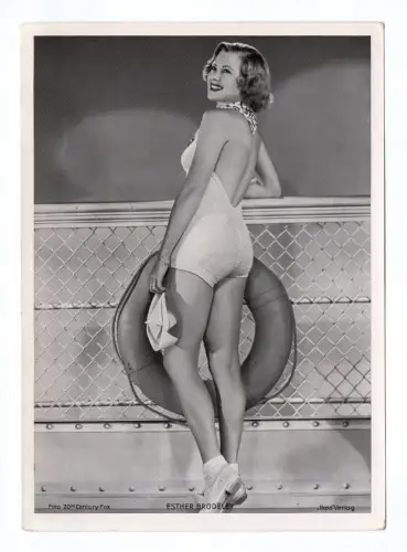 Trading Card Esther Brodelet Ross Verlag Autogrammkarte