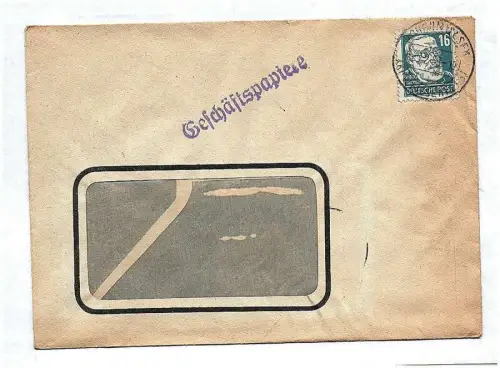 Briefkuvert Geschäftspapiere DDR 1955 Brief