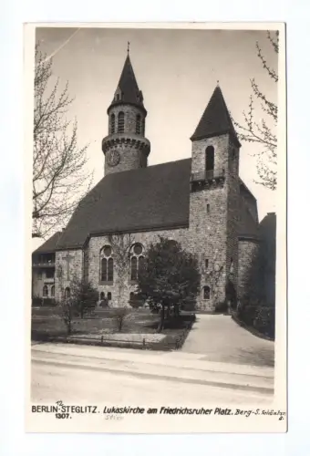 Ak Berlin-Steglitz Lukaskirche am Friedrichsruher Platz