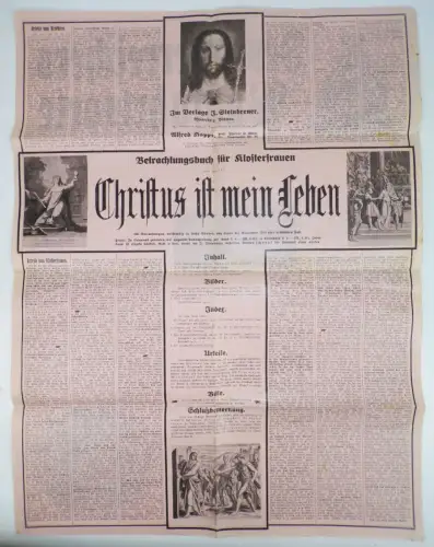 Alter Aushang Österreich Wallfahrtsorte um 1910 Christentum Buchankündigung