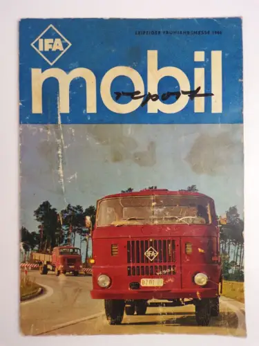 Ifa Mobil Report Leipziger Frühjahrsmesse 1966 DDR Kfz Oldtimer Zeitschrift  