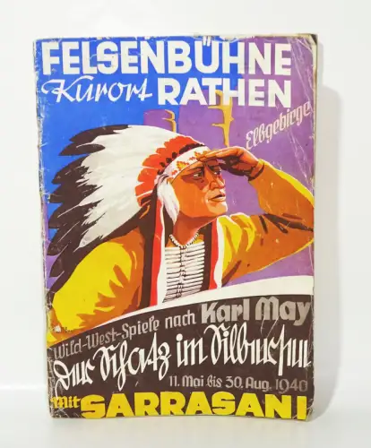 Felsenbühne Rathen Wild West Spiele Karl May Der Schatz um Silbersee 1940 