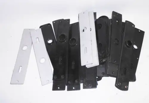 Konvolut Kunststoff Plaste Türbeschläge Vintage Loft Ersatzteile Türgarnituren 