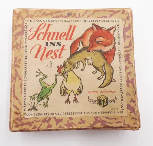 Schnell ins Nest Schnappspiel des Bezet Verlag 1956