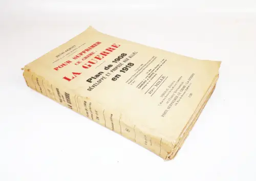 Henri Demont Autograph Widmung im Buch Pour Supprimer Ce Crime La Guerre 