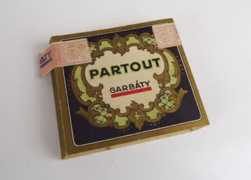 Alte Partout Garbarty Pappdose Zigarettendose Pappschachtel um 1910