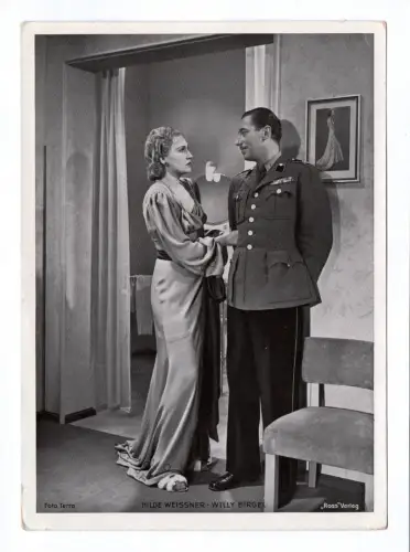 Hilde Weissner und WIlly Birgel Trading Card Schauspieler Ross Verlag
