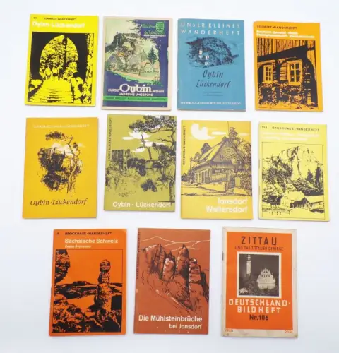 Wanderhefte Zittau Oybin Neukirch Sächsische Schweiz DDR FDGB 
