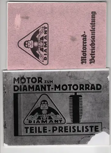 Diamant Motorrad Betriebsanleitung Reprint Teile Preisliste Oldtimer