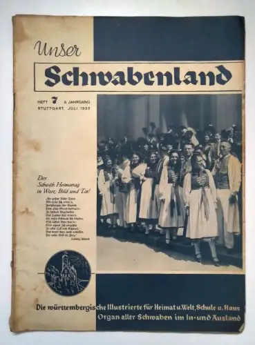 Unser Schwabenland 1933 Nr 7 Der Schwäbische Heimattag