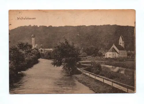 Ak Wolfratshausen 1925 Loisach  Fluss Oberbayern