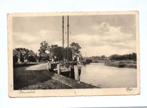 Ak Bremervörde Hafen 1941
