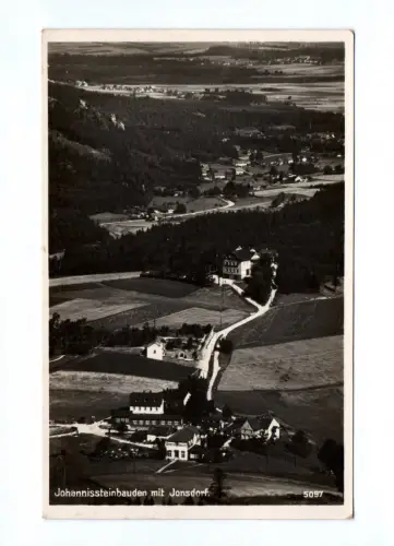 Foto Ak Johannissteinbauden mit Jonsdorf