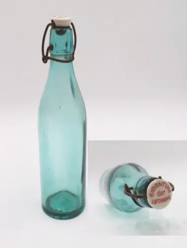 Alte Flasche Eigentum der Luftwaffe 2 Wk WW2 Glasflache Trinkflasche