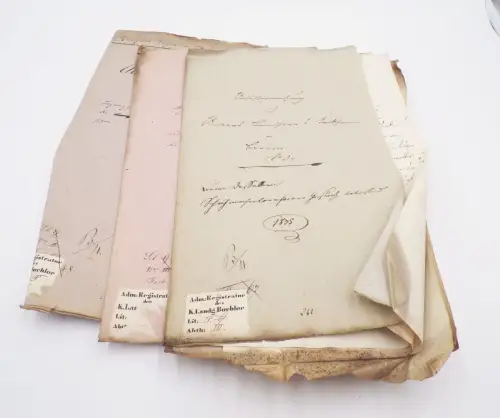 Dokumente 1839 Buchloe Türkheim Schriftstücke