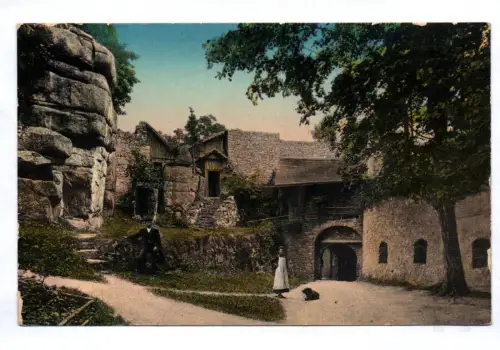 Ak Bolzenschloß bei Jannowitz am Riesengebirge Jungfernstübchen 1914