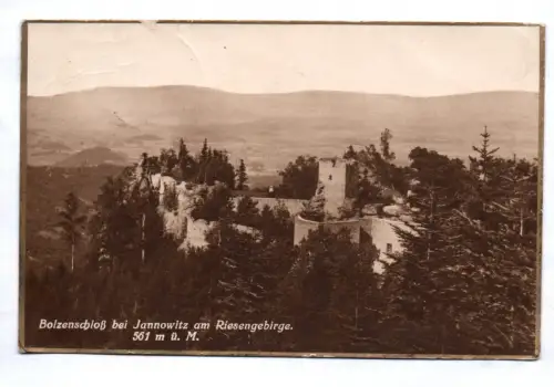 Ak Bolzenschloß bei Jannowitz am Riesengebirge Schlesien Janowice Wielkie