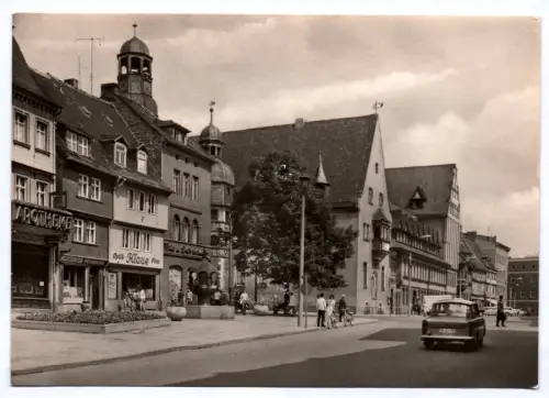 Foto Ak Aschersleben Am Rathaus 1971
