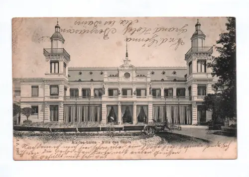 Ak Aix-les-Bains Villa des fleurs 1901 Frankreich