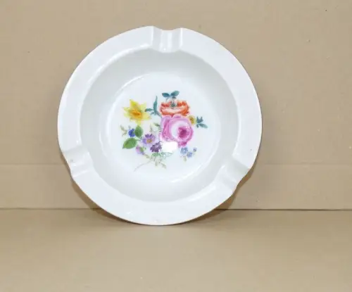 Meissen Aschenbecher Blumen Dekor