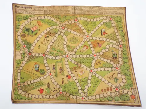 Der Irrgarten Spielplan Brettspiel Auerbach Beilage 1931 Fritz Baumgarten