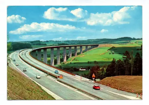 Foto Ak Ruhrtalbrücke Mintard zwischen Essen und Düsseldorf 1976