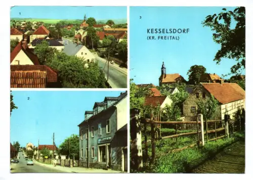 Ak Kesselsdorf Kreis Freital 1972 Teilansicht Straße des Friedens Am Brunnen