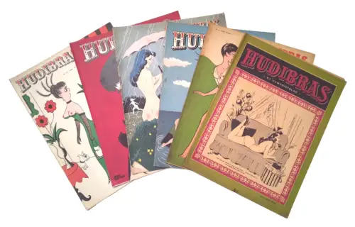 Hudibras Zeitschriften dänisch 8. Jahrgang 1950 Nr. 1, 3, 9, 10, 11, 12 Zeitung