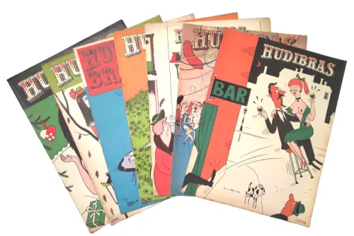 Hudibras Zeitungen dänisch 11. Jahrgang 1953 Nr. 1,2,3,5,7,10,12 Dänemark