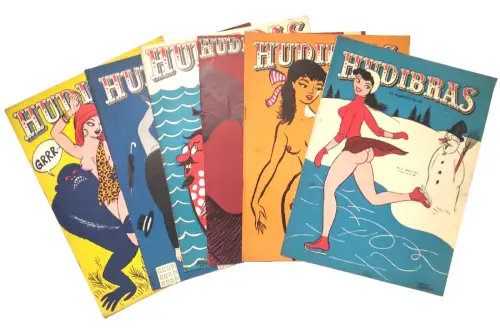 Hudibras Zeitungen dänisch 12. Jahrgang 1954 Nr. 1,5,6,7,8,9 Dänemark