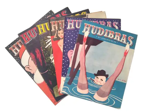 Hudibras 3. Jahrgang Dänisch Nr. 1, 7, 9, 10, 11, 12 alte Zeitschriften Dänemark