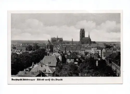 Ak Hansestadt Wismar Teilansicht 1940 Nikolaikirche