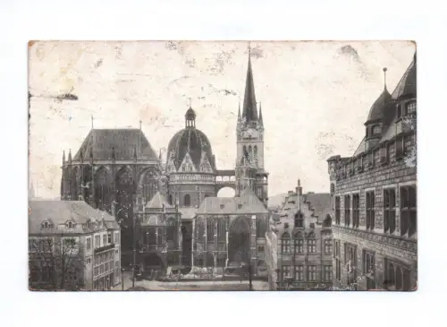Ak Aachen Kaiserdom Nordseite 1912