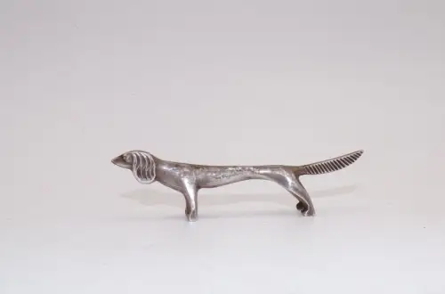 Alte Messerbank Hund Art Deco Bauhaus Deko