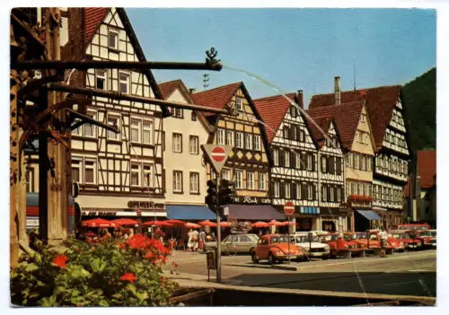 Foto Ak Urach Schwäbische Alp Marktplatz