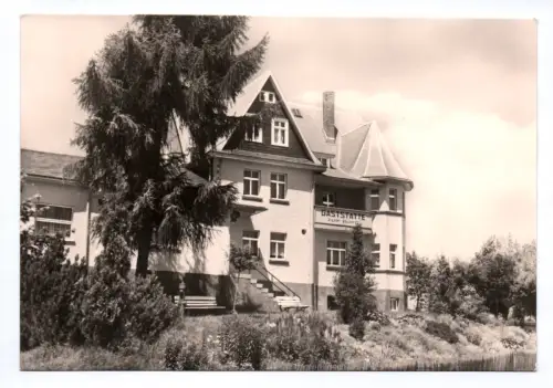 Foto Ak Dröbischau Kreis Rudolstadt Gaststätte zur Burg 1975