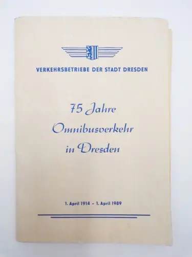 75 Jahre Omnibus Verkehr in Dresden 1989 Fotos 