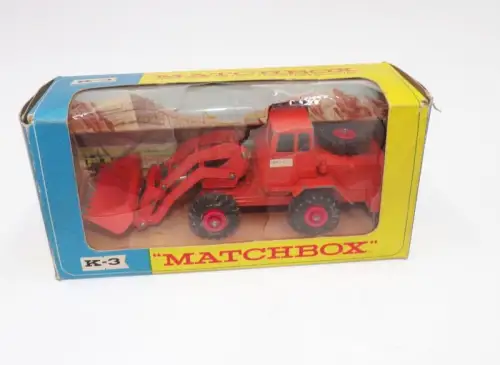 Matchbox K-3 Hatra Tractor Shovel mit Originalkarton