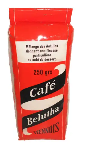 Packung Kaffee Bohnen Cafe Belutha Viennois Belutha Lausanne Ungeöffnet