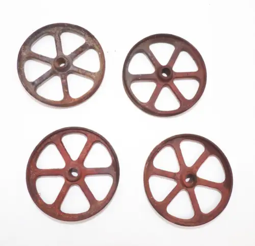 Gussräder um 1900 Räder Durchmesser 7 Transmission Lokomobil DAMO