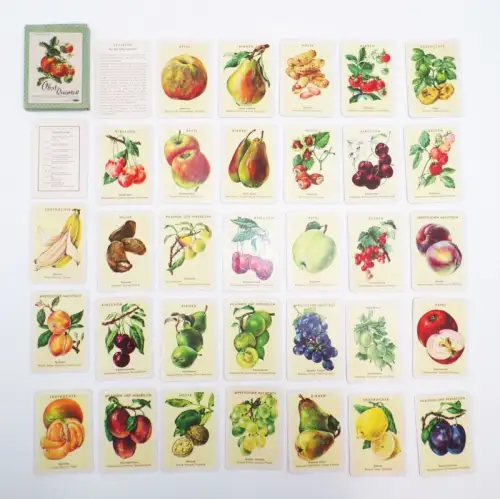Obst Quartett Helingsche Verlagsanstalt 1962 DDR Neugebauer Kartenspiel