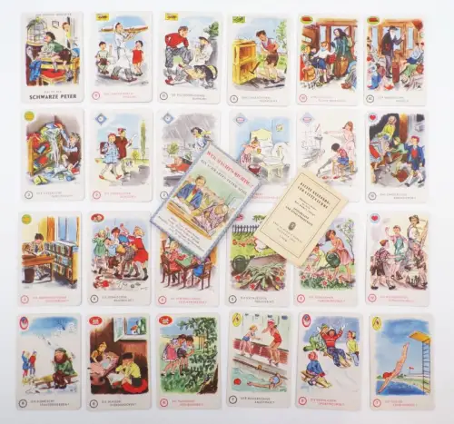 Wer machts richtig Kleine Anstands und Sittenlehre Schwarzer Peter Kartenspiel 